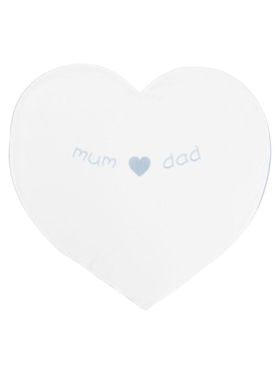 Coperta per neonato La Stupenderia bianca a forma di cuore - Rubino Kids