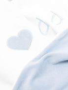 Coperta per neonato La Stupenderia bianca a forma di cuore - Rubino Kids