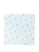 Coperta per neonato Moschino Kids azzurro con nuvole di peluche all - over - Rubino Kids