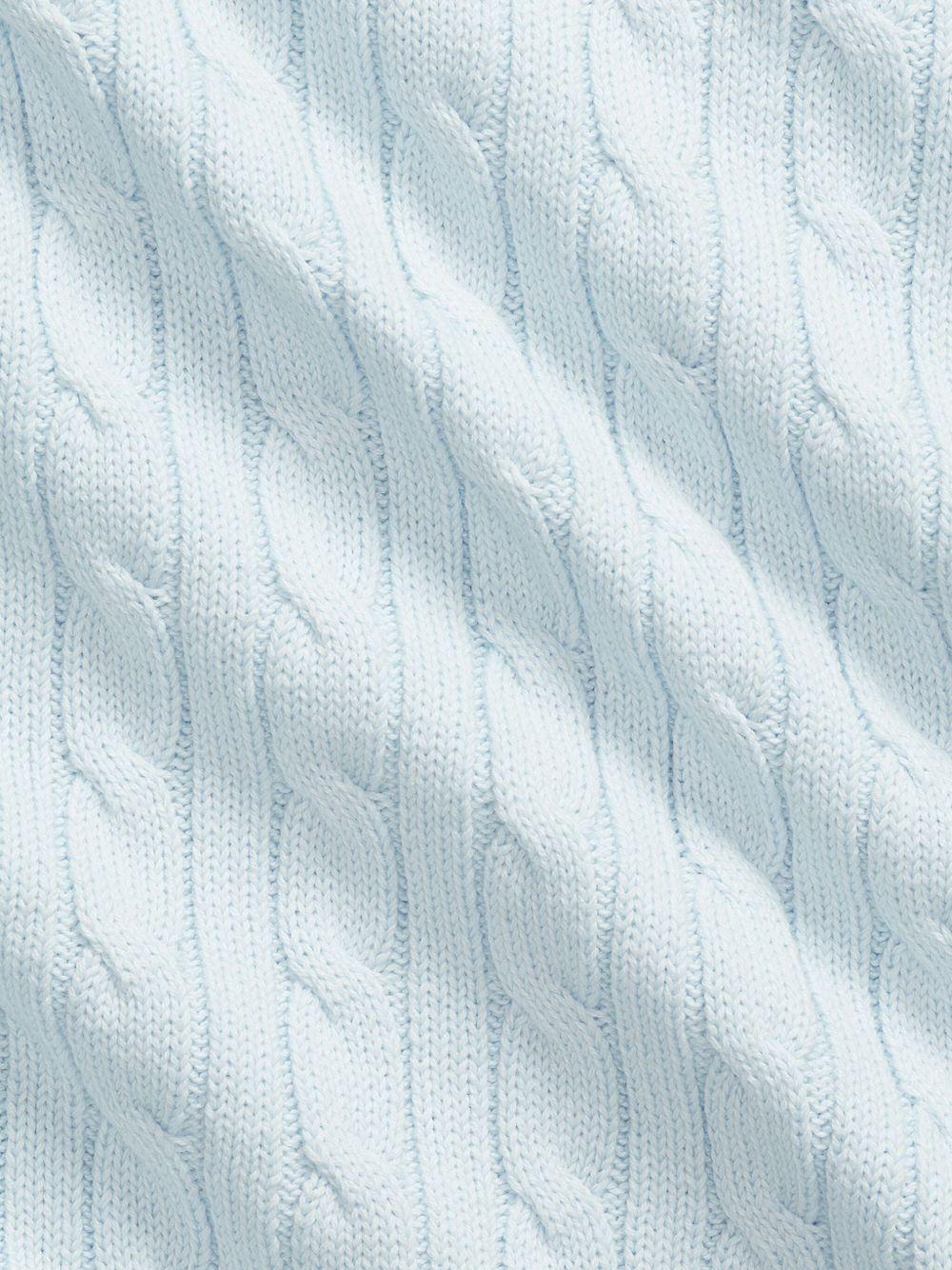 Coperta per neonato Polo Ralph Lauren Kids azzurro a maglia a trecce - Rubino Kids