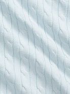 Coperta per neonato Polo Ralph Lauren Kids azzurro a maglia a trecce - Rubino Kids