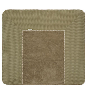 Copri fasciatoio Koeka Amsterdam Bonn naturale verde con tessuto a nido d'ape