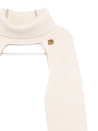 Coprispalle per bambina Pinko Kids bianco con dettaglio logo - Rubino Kids