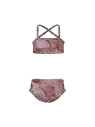 Costume a due pezzi per bambina Zimmermann Kids rosa con stampa floreale - Rubino Kids