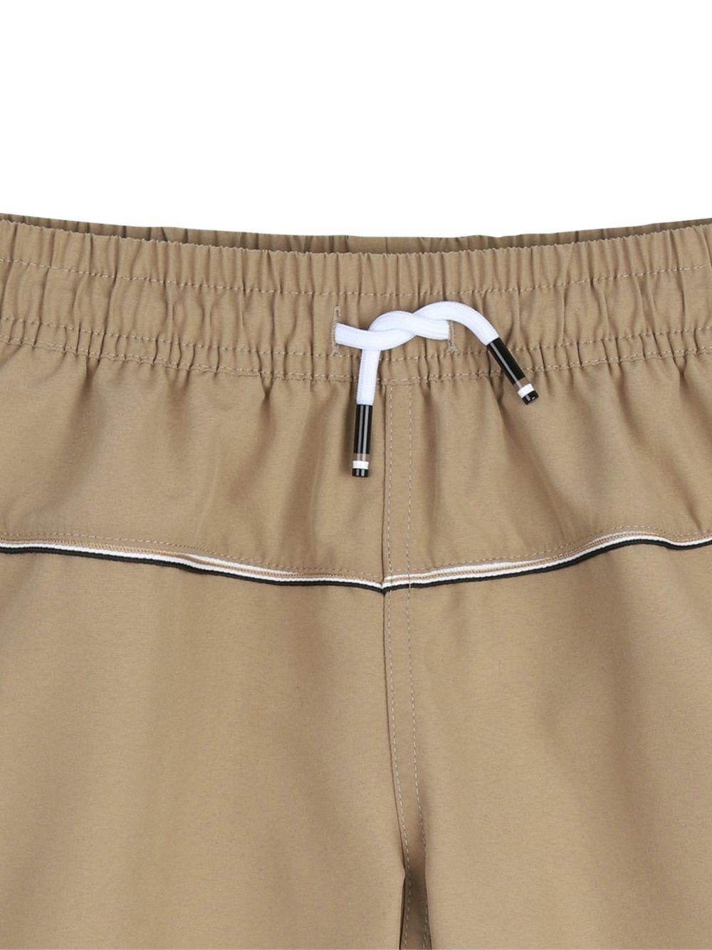 Costume da bagno per bambino Boss Kids marrone chiaro con coulisse - Rubino Kids