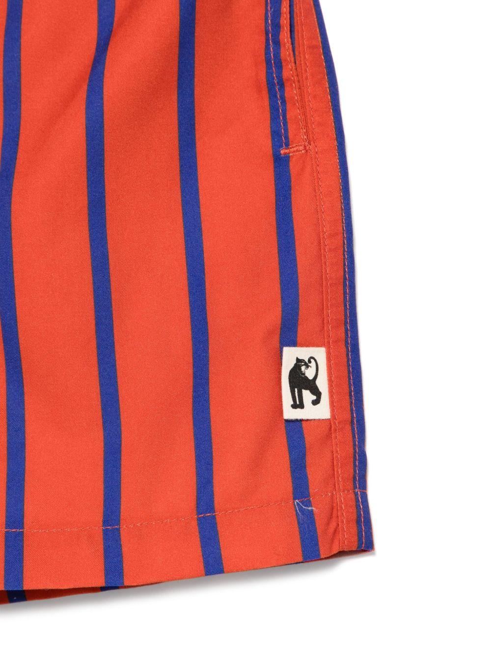 Costume da bagno per bambino Mini Rodini rosso a righe verticali - Rubino Kids