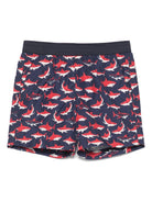 Costume da bagno per bambino Moncler Enfant blu con stampa - Rubino Kids