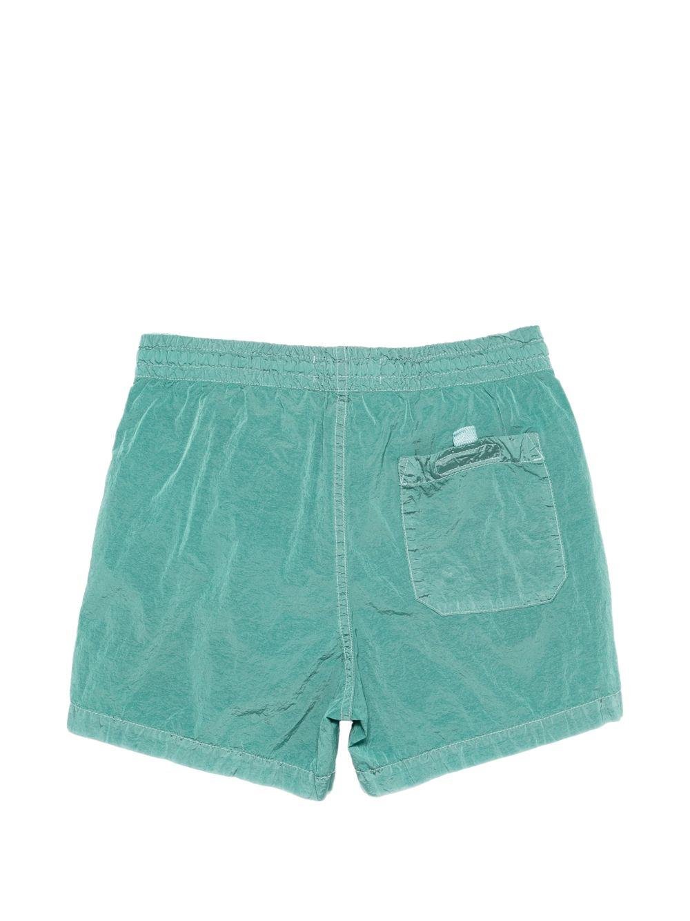 Costume da bagno per bambino Stone Island Junior verde con logo - Rubino Kids