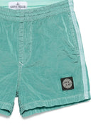 Costume da bagno per bambino Stone Island Junior verde con logo - Rubino Kids