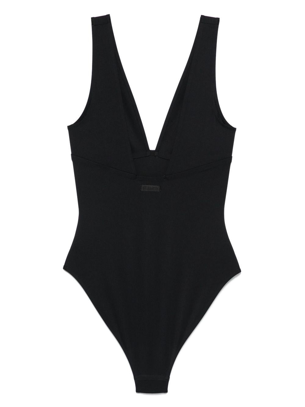 Costume da bagno per donna MC2 Saint Barth nero con scollo a V - Rubino Kids
