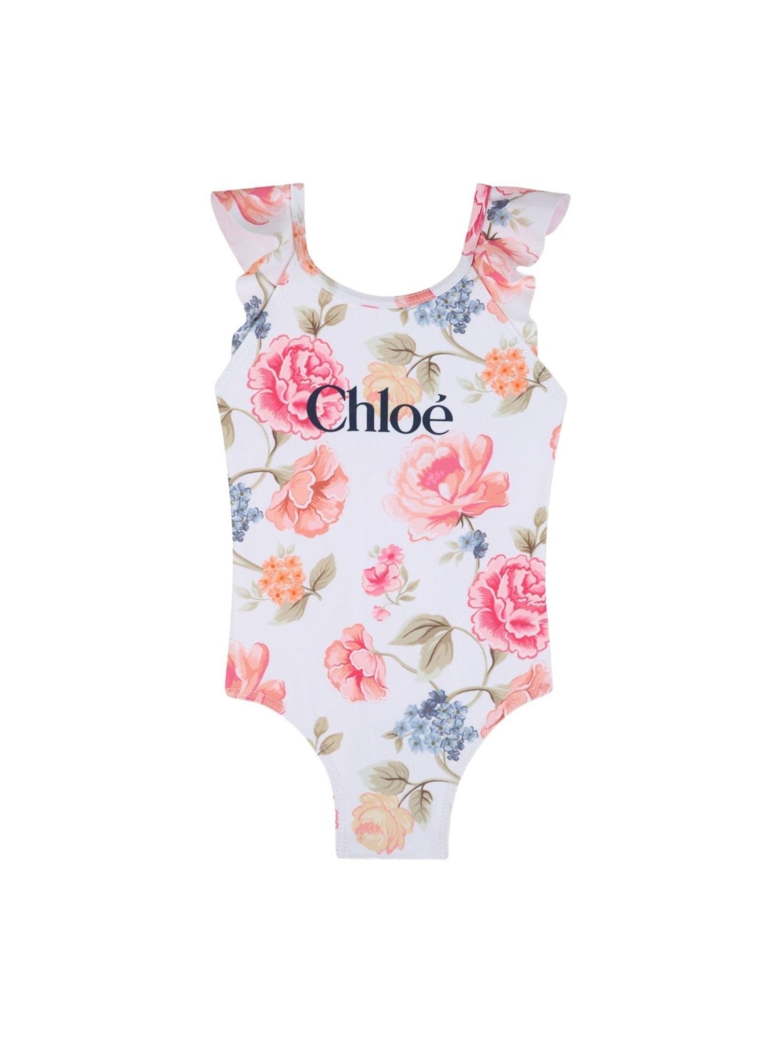 Costume da bagno per neonata Chloé Kids bianco con stampa a fiori - Rubino Kids