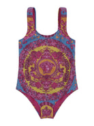 Costume da bagno per neonata Versace Kids multicolor con stampa motivo Medusa - Rubino Kids