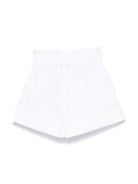 Costume da bagno Teddy Bear per bambina Moschino Kids bianco con orlo con risvolto - Rubino Kids