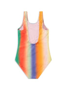 Costume intero per bambina multicolor Nika con design elasticizzato e stampa smiley - Rubino Kids