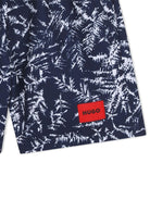 Costume per bambino Hugo Kids blu con stampa fiori - Rubino Kids