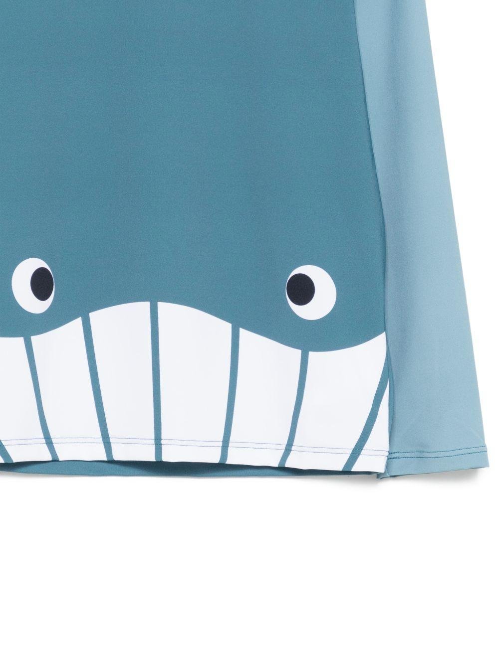 Costume per bambino Stella McCartney Kids azzurro con stampa grafica balena - Rubino Kids