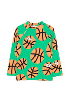 Costume per bambino Stella McCartney Kids verde con stampa palle da basket - Rubino Kids