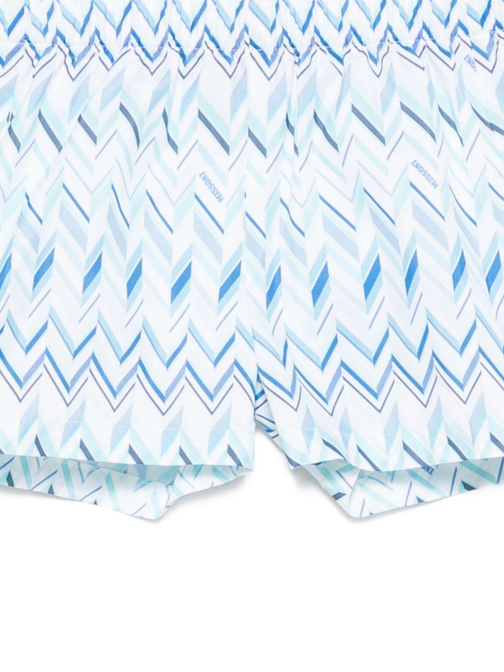 Costume per neonato Missoni Kids blu con motivo a zig - zag - Rubino Kids