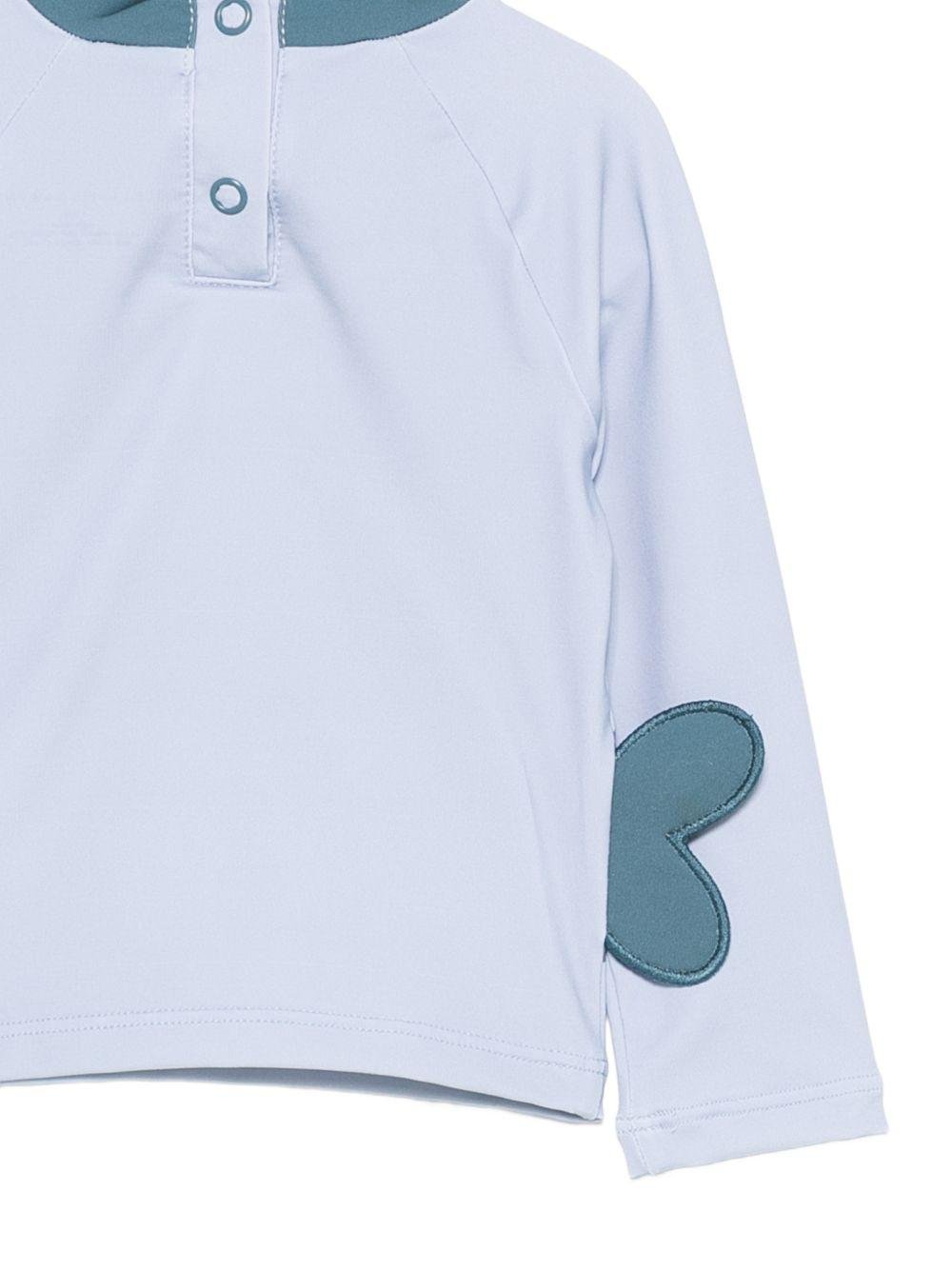 Costume per neonato Stella McCartney Kids azzurro con stampa balena - Rubino Kids
