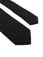 Cravatta per bambino Balmain Kids nero con motivo a strisce - Rubino Kids