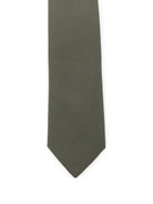 Cravatta per bambino Paolo Pecora Kids verde oliva con stampa - Rubino Kids