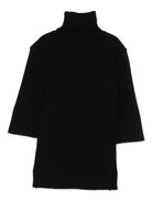 Dolcevita per bambina Elisabetta Franchi La Mia Bambina nero con dettaglio logo - Rubino Kids