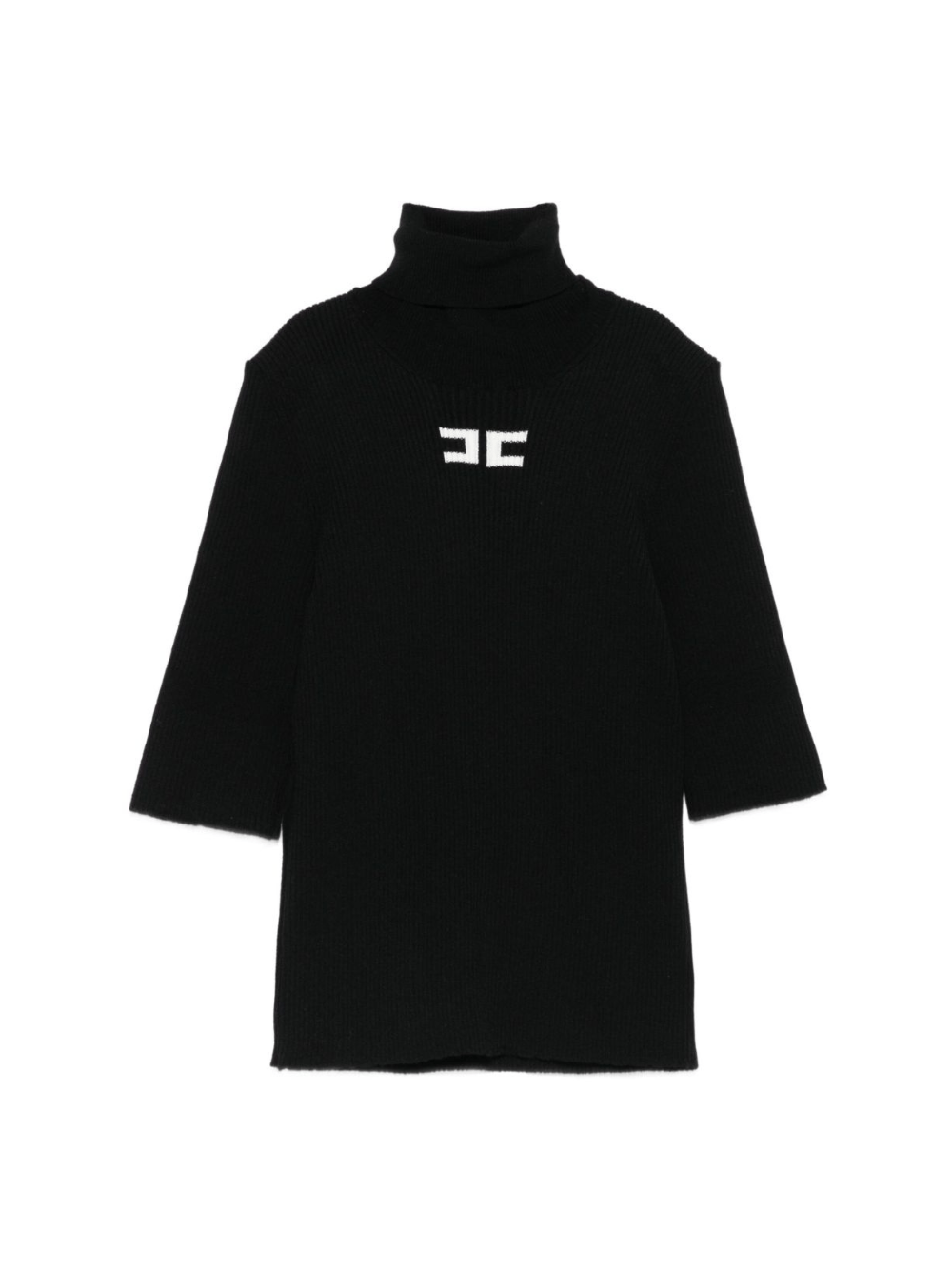 Dolcevita per bambina Elisabetta Franchi La Mia Bambina nero con dettaglio logo - Rubino Kids