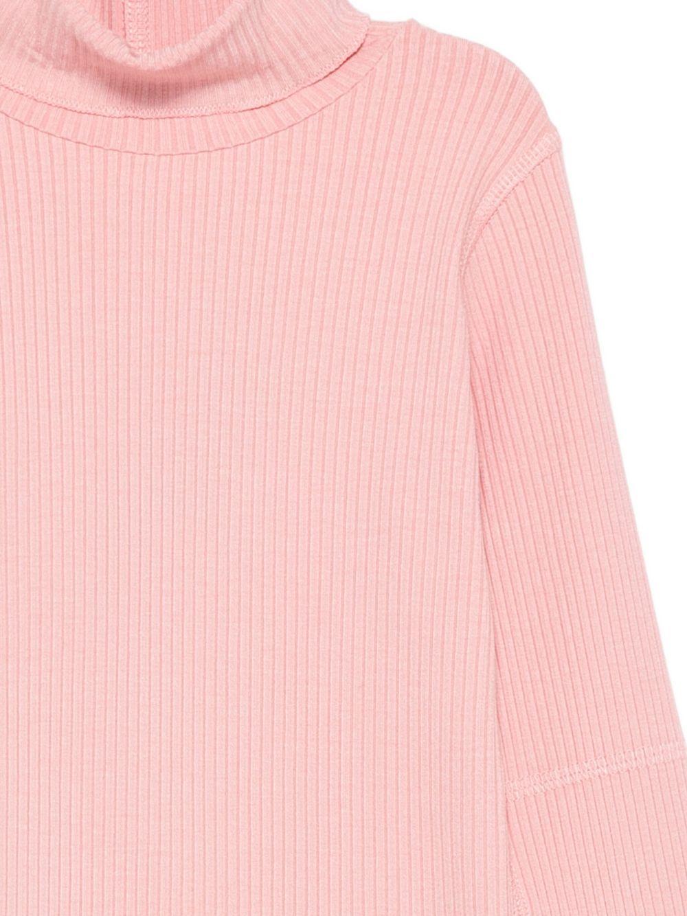 Dolcevita per bambina Molo rosa con orlo dritto - Rubino Kids