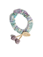 Elastico per bambina Bonpoint viola con stampa a fiori - Rubino Kids