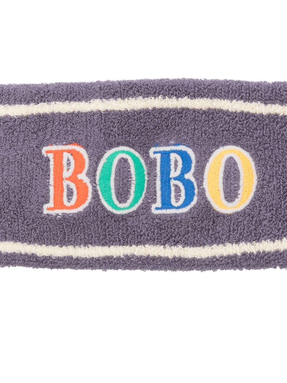 Fascia per bambina Bobo Choses viola con strisce ricamate - Rubino Kids