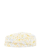 Fascia per capelli per neonata Mariella Ferrari bianco con stampa floreale - Rubino Kids