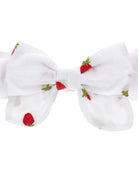 Fascia per neonata Monnalisa bianca con fiocco - Rubino Kids