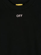 Felpa Arrow per bambina Off - White Kids nero con maniche lunghe - Rubino Kids