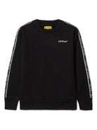 Felpa Bookish Logo Band per bambino Off - White Kids nero con stampa logo sul petto - Rubino Kids