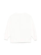 Felpa Briony per bambina MC2 Saint Barth Kids bianco con fodera in pile - Rubino Kids