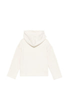 Felpa Carmine per bambina Bonpoint bianco con dettagli ricamati sul davanti - Rubino Kids