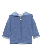 Felpa con cappuccio Alexandros per neonato Bonpoint blu con due tasche - Rubino Kids