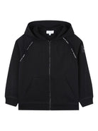 Felpa con cappuccio per bambino Marc Jacobs Kids nera con dettagli con logo a contrasto - Rubino Kids