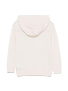 Felpa con cappuccio per bambino Paolo Pecora Kids bianco con logo laterale - Rubino Kids