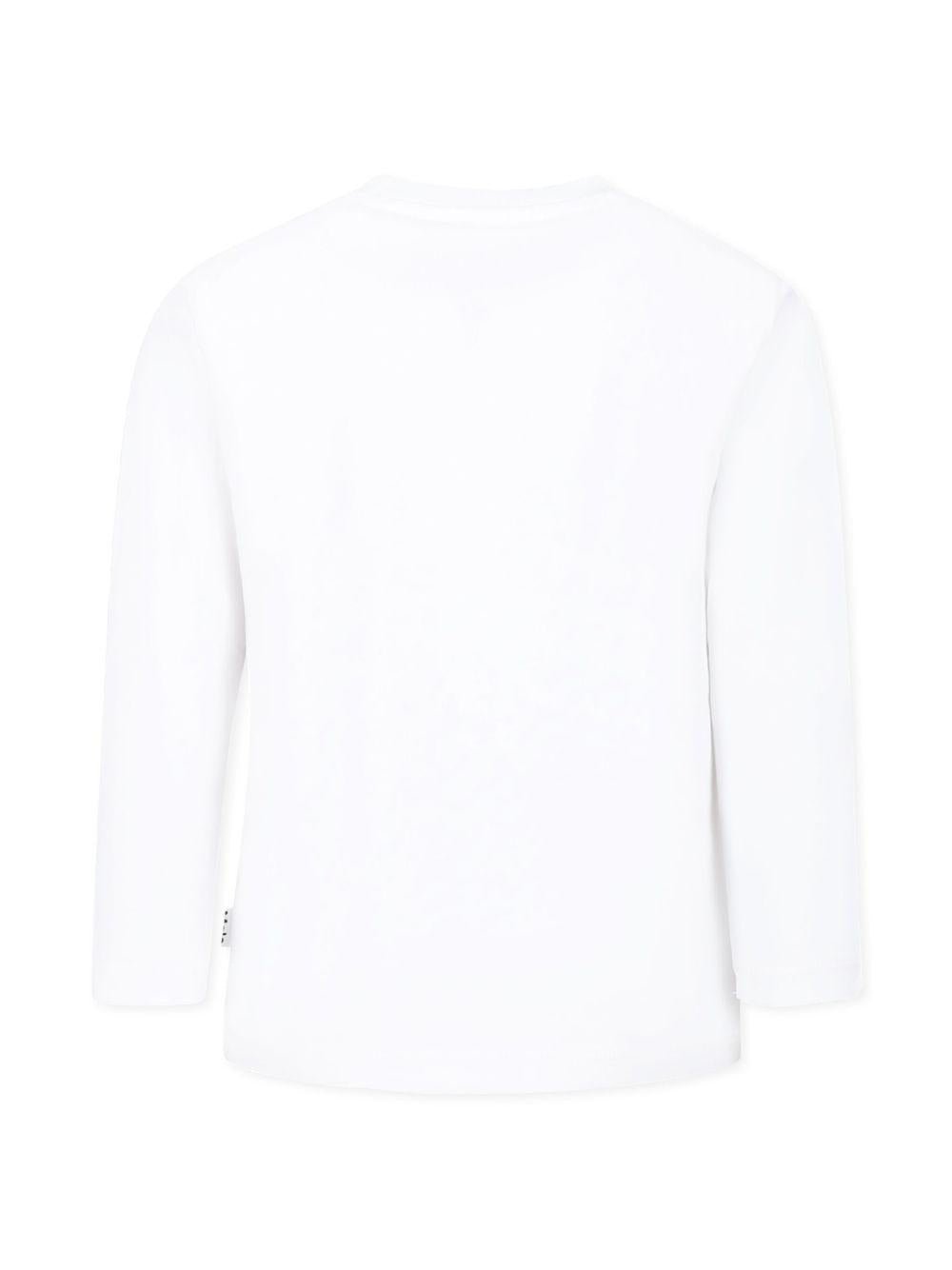 Felpa con motivo football per bambino Molo bianco con girocollo - Rubino Kids