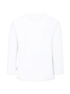 Felpa con motivo football per bambino Molo bianco con girocollo - Rubino Kids