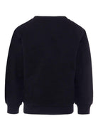 Felpa con stampa per bambino Balmain Kids nera con logo - Rubino Kids