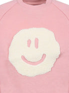 Felpa con stampa per neonata Molo rosa con girocollo - Rubino Kids