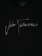 Felpa con strass per bambina John Richmond Junior nero con girocollo - Rubino Kids