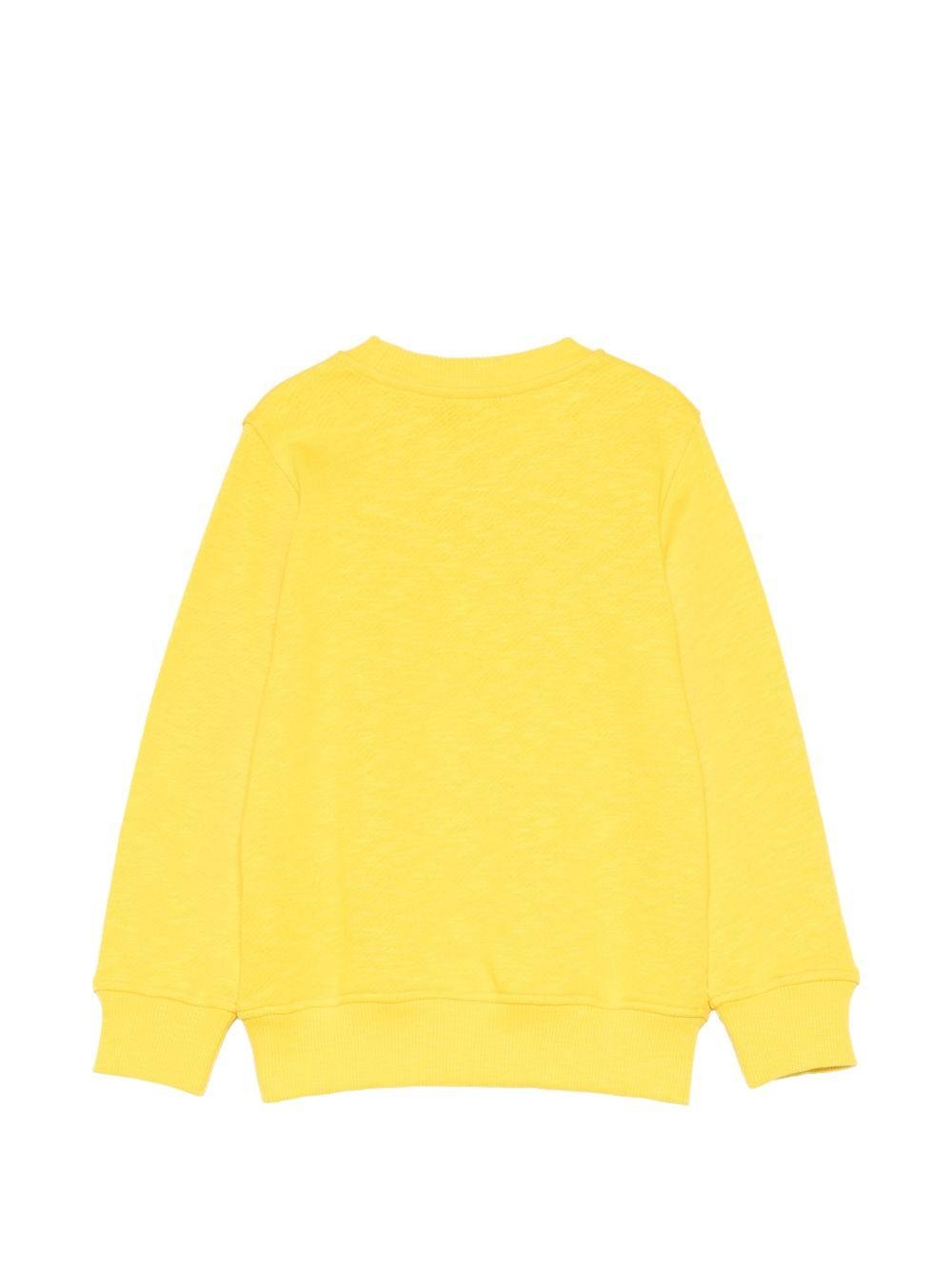 Felpa da bambino Moschino Kids gialla con stampa orsetti - Rubino Kids