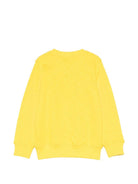 Felpa da bambino Moschino Kids gialla con stampa orsetti - Rubino Kids