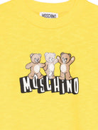 Felpa da bambino Moschino Kids gialla con stampa orsetti - Rubino Kids
