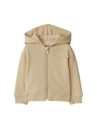 Felpa Equestrian Knight con zip per neonato Burberry Kids beige con cappuccio - Rubino Kids