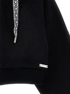 Felpa in jersey per bambina Monnalisa nera con cappuccio - Rubino Kids