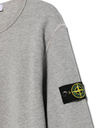 Felpa leggera per bambino Stone Island Junior grigio in cotone - Rubino Kids
